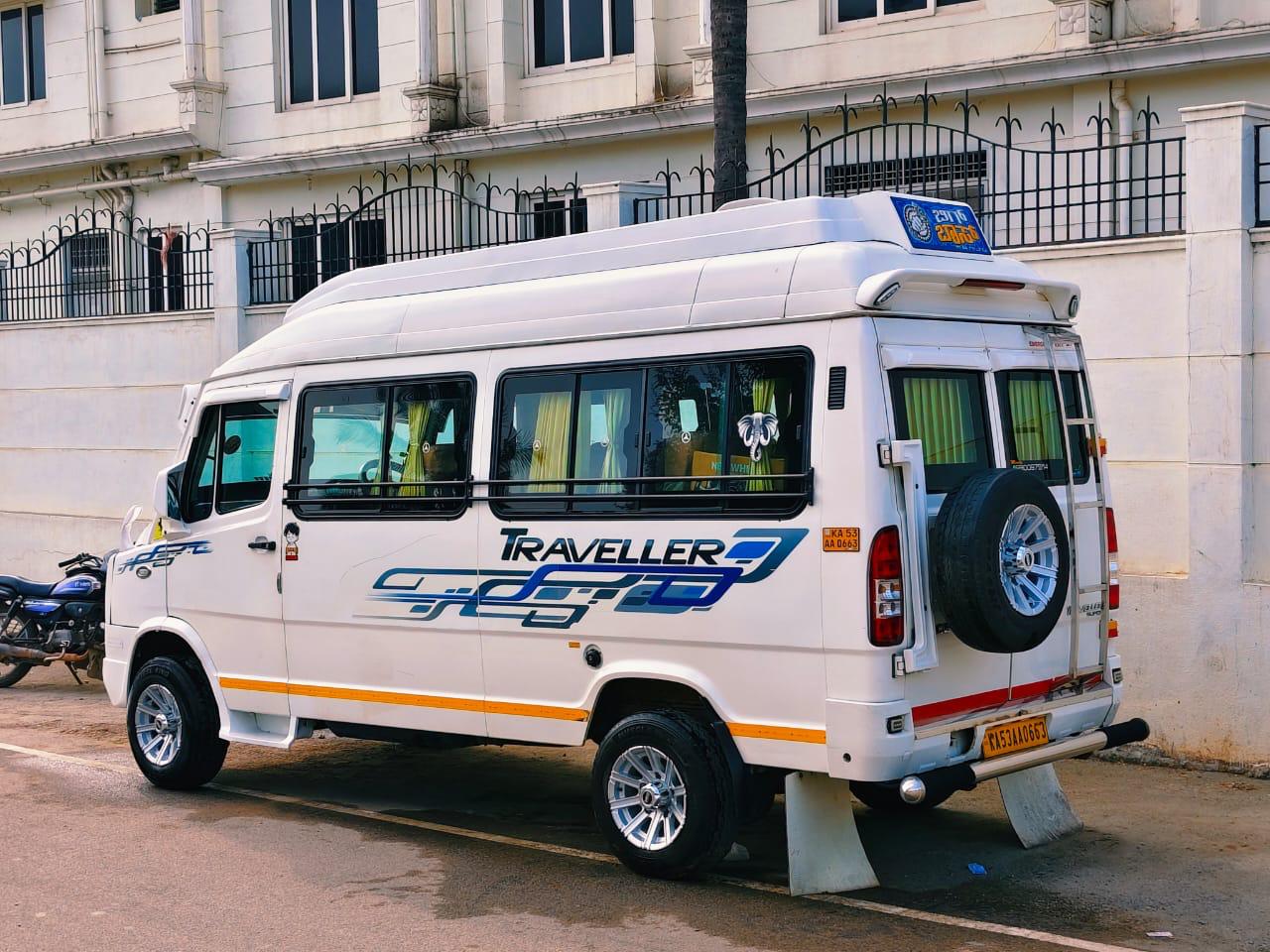 Tempo Traveller Side View
